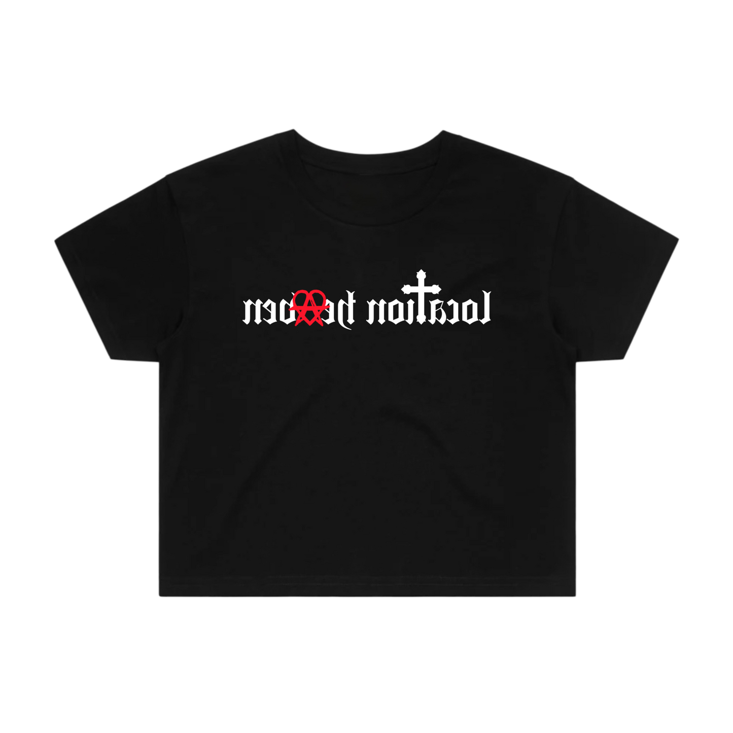 LH REFLECTION CROP TOP “CLASSIC” (Black)