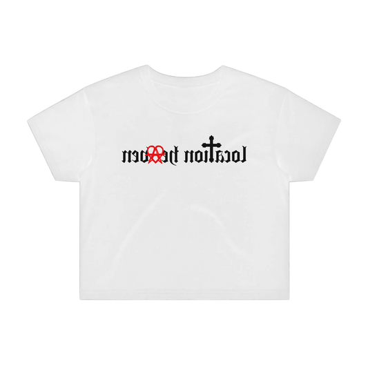 LH REFLECTION CROP TOP “CLASSIC” (White)