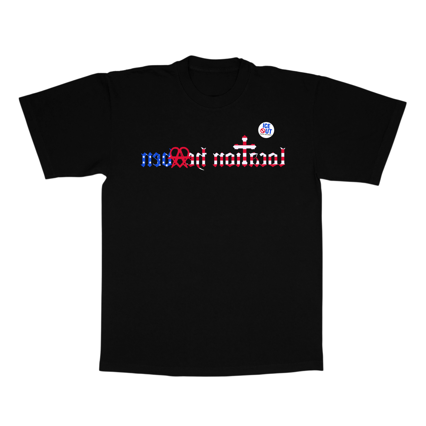 LH REFLECTION TEE “USA” (Black) + ICE OUT Pin