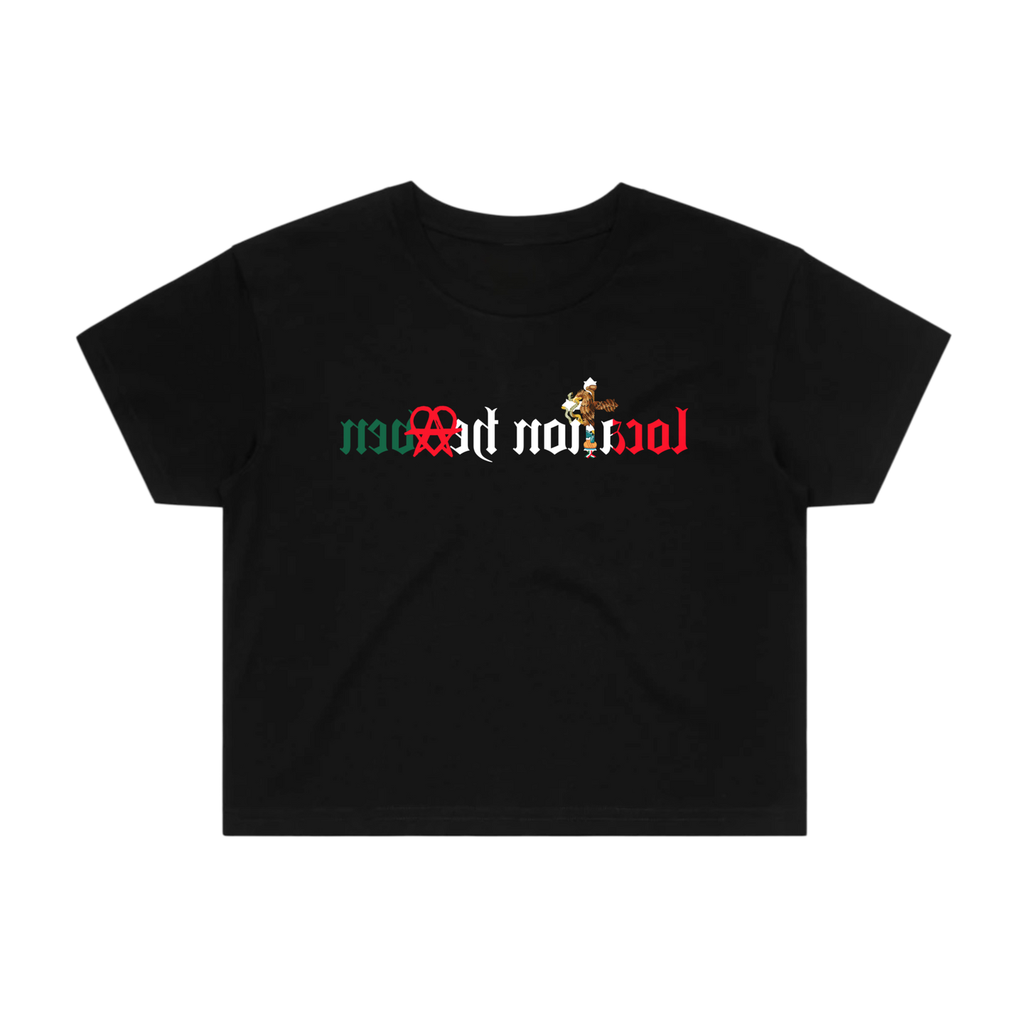 LH REFLECTION CROP TOP “MÉXICO” (Black)